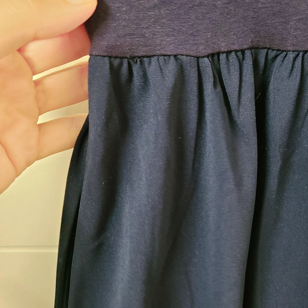 NWT Sleeveless Navy Blue Maxi Dress With Pockets - Picture 5 of 7